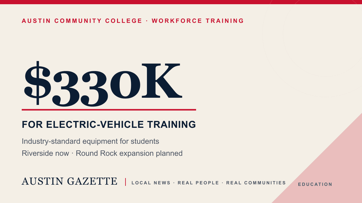 ACC receives $330,000 to expand electric-vehicle training — Austin news photo